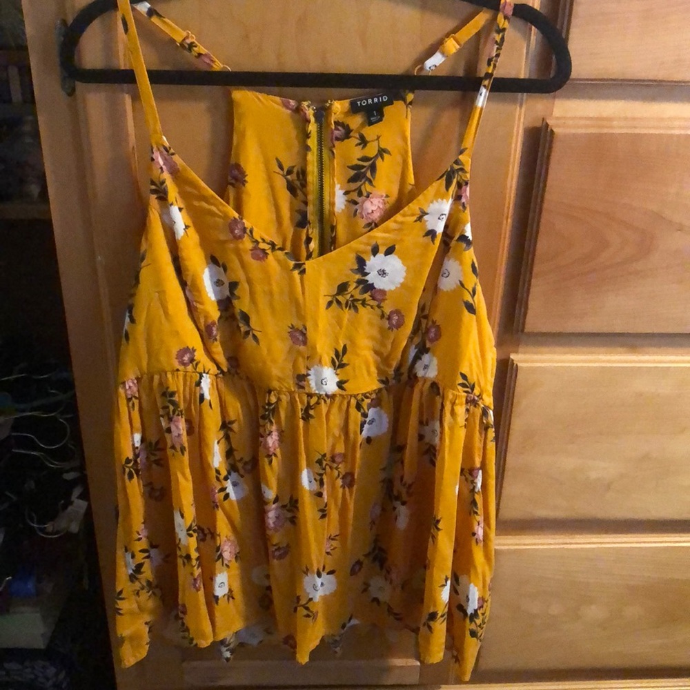 Flowy flowered tank